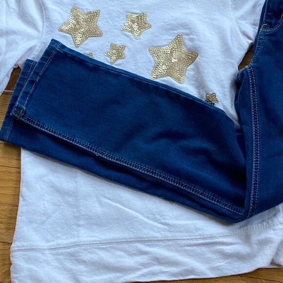 Tween Girl Jeans Top Set Outfit 12 14 - Picture 8 of 9